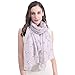 Lina & Lily Bull Terrier Dog Print Large Scarf Lightweight (Beige)