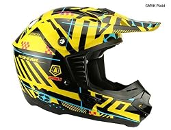 No Fear MX 6096CMP OPTIMAL II Mens BMX / Motocross Racing Helmet Iin CMYK Plaid Size Small