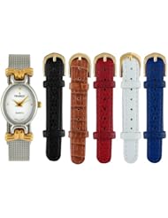 Peugeot Womens 628 Sliding Case Interchangeable Gift Watch Set