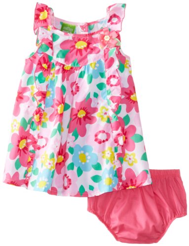 Watch Me Grow! by Sesame Street Baby Girls' 2 Piece Floral Dress Set