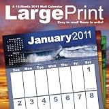 Large Print 2011 Wall Calendar