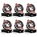 TORCHSTAR 3 Inch Gimbal LED Dimmable Recessed Light with J-Box, 7W (50W Eqv.) 500lm, Airtight, ETL/Energy Star, CRI 90+, 5000K Daylight, 5 Years Warranty, Oil Rubbed Bronze, Pack of 6