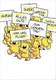 A4 Maxi Geburtstagskarte Geburtstagsumzug
