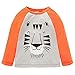 Soda Park Boys Long Sleeve Solid Cotton Cute Tiger Graphic T Shirt