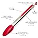 ★Premium★ Kitchen Cooking Silicone Tongs Set (Red, 9 & 12-inch) + Silicone Spatula (Red, 11-inch)