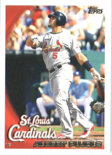 2010 Topps Baseball Card #100 Albert Pujols St. Louis Cardinals - Mint Condition - Shipped In Protective ScrewDown Display Case!