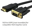 Gold 1.5M HDMI Male To Svga Vga M Converter A/V Cable
