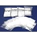 500 Zipper Block Bag Resealable Plastic Baggies 2" x 3"