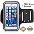 Tribe AB37 Premium Water Resistant Sports Armband with Key Holder for iPhone 6, 6S,5, 5S, 5C, All iPods, Galaxy S3/S4, Bundle with Screen Protector