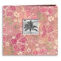 Tropical Post-Bound Album with Window - Pink Floral (12x12")