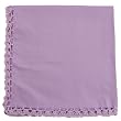 Lavendar Crochet Trim Cloth Dinner Napkins Set of 12