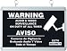 COP LA08 Dual Face Warning Sign with LED Light, 10 x 17