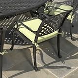 IMAGE OF Alfresco Home 22-2821-CUSH Cushion Pad for 22-2821-AF Dining Arm Chair Fabric Color: Spectrum Sierra