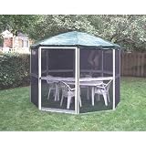 11' Diameter Round Gazebo Structure Color: Sand, Roof Color: Taupe