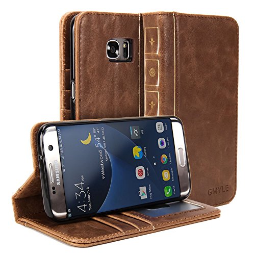 Galaxy s7 edge case, gmyle book case vintage for galaxy…