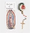 Bookmark Rosary - Our Lady of Guadalupe - Bookmark and Full 14" Rosary - Exclusively from the Studios of Cromo NB (Milano, Italy)