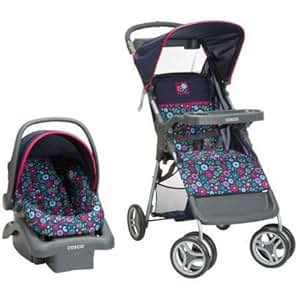 Amazon Com Cosco Lift And Stroll Travel System Flower