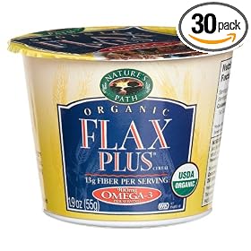 Nature's Path Organic Flax Plus Flakes Cereal, 1.93-Ounce Cup (Pack of 30)