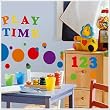 Reusable Decorative Express Yourself Colorful Numbers Wall Appliques Stickers for Kids