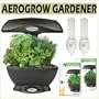 AeroGrow Ultimate Kitchen Gardener (SpaceSaver 6) in Black with AeroGarden TM Gourmet Herb/ Italian Herb Pods Grow Bulbs
