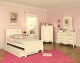 American Woodcrafters Summerset Twin Size Sleigh Trundle Bedroom Set