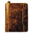 Aspen Leather Ring Bound Organizer, 5-1/2 x 8-1/2, Brown