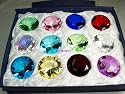 Diamond Jewel Paperweight 50mm Round Cut Box Set