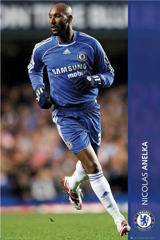 Posters: Soccer Poster - Chelsea, Nicolas Anelka 07/08 (36 x 24 inches)