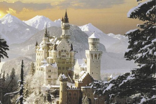 Empire 335050 Schloss Neuschwanstein - K&ouml;nig Ludwig Bayern Poster - 91.5 x 61 cm Preisvergleich