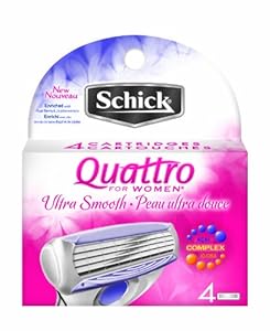 Schick Quattro for Women Razor Refill, Ultra Smooth, 4 Count