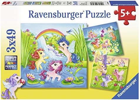 Fairyland Ponies - (3 x 49) Piece Jigsaw Puzzles