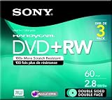 Sony 3DPW60DSR2HC 3-Pack 8cm DVD+RW Double Sided with Hangtab