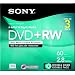 Sony 3DPW60DSR2H 8cm Double-Sided DVD+RW (3-Pack with Hang Tab)