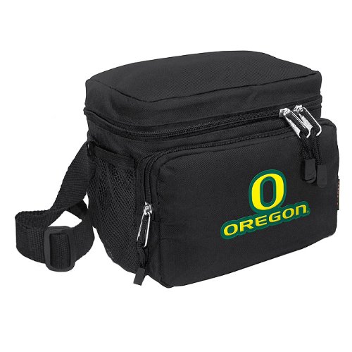 University of Oregon Lunch Box Cooler Bag Insulated UO Ducks - Top Quality Unique Lunchbox or Sophisticated Black Travel Bag
