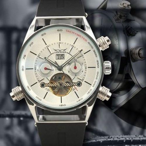 JARAGAR Magic Changeable Glass Luminous Hands Automatic Mechanical Watch