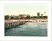Castle on the beach and bridge Colberg Pommeraina Germany (i.e.Kolobrzeg Poland), c. 1890s, S-UNF