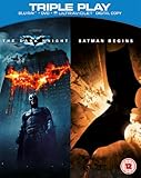 Batman Begins / The Dark Knight - Triple Play (Blu-ray + DVD + UV Copy) [2005] [Region Free]
