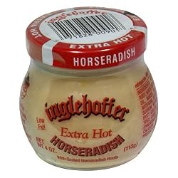 Inglehoffer Horseradish, Extra Hot, 4-Ounce Jars (Pack of 12)