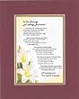 Touching and Heartfelt Poem for Loving Partners - In Our Marriage, Let's Always Be Friends Poem on 11 x 14 inches Double Beveled Matting