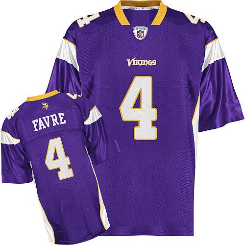 Minnesota Vikings 4 Brett Favre Jerseys Authentic Football Jersey Size 48-56 (Please Select the Size When You Order, Can Do Drop Shipping)
