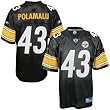 Troy Polamalu Jersey: Reebok Black Replica #43 Pittsburgh Steelers Jersey