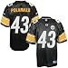 Troy Polamalu Jersey: Reebok Black Replica #43 Pittsburgh Steelers Jersey