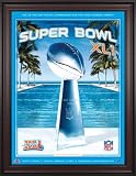 Framed Canvas 36 x 48 Super Bowl XLI Program Print | Details: 2007, Colts vs Bears