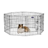Exercise Pen with Door, 24" x 30" Black
