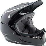 2009 Fox Racing Rampage DH Helmet Black with silver , X-Large