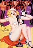 August 1936 New York Nights The Hot Cha Gal Vintage Classic PinUp Girl Retro Cover Art Poster