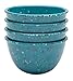 Zak Designs Confetti 4-Piece Pub Prep Bowl Set, 4-Inch, Azure