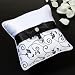 Black Wedding Ring Pillow