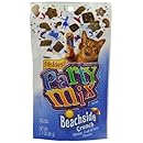 Friskies Party Mix Cat Treats, Beachside Crunch, Shrimp, Crab &amp; Tuna Flavors, 2.1-Ounce Pouch, Pack of 10
