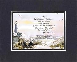 [Personalized Poem for Retirement] You Will Be Missed . . . Poem on 11 x 14 inches Double Beveled Matting